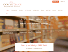 Tablet Screenshot of booksataglance.com